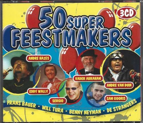 3 CD Various – 50 Super Feestmakers vol 1, Cd's en Dvd's, Cd's | Nederlandstalig, Zo goed als nieuw, Pop, Ophalen of Verzenden
