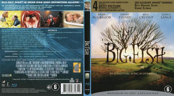 big fish (blu-ray) nieuw, Cd's en Dvd's, Blu-ray, Zo goed als nieuw, Drama, Ophalen of Verzenden