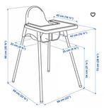 Kinderstoel ikea Antilop wit, Ophalen, Gebruikt