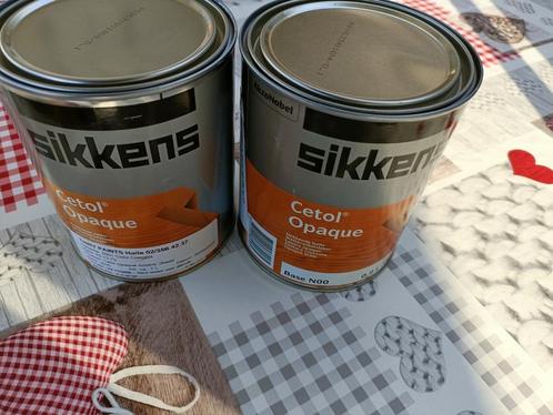 Verf Sikkens Cetol Opaque 1L  2 stuks nieuw, Doe-het-zelf en Bouw, Verf, Beits en Lak, Nieuw, Verf, Minder dan 5 liter, Overige kleuren
