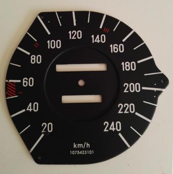 Wijzerplaat Km/h Snelheidsmeter teller MB SL107 (240Km/h) beschikbaar voor biedingen
