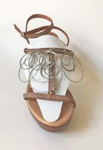 RARE - sandales-bijoux Fratelli Rossetti 37,5, Ophalen, Fratelli Rossetti, Beige, Sandalen of Muiltjes
