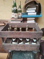 Houten krat met 15 flessen wijn, Ophalen of Verzenden