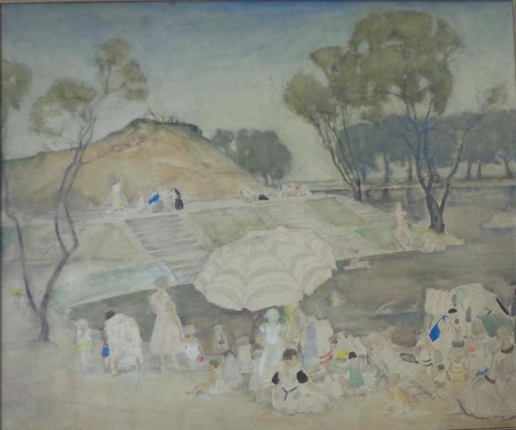 EMILE GASTEMANS / ANTWERPEN / ORIGINEEL WERK / 90x101cm KAD, Antiek en Kunst, Kunst | Schilderijen | Klassiek, Ophalen