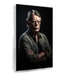 Tableau portrait Stephen King 50x75cm Forex + Système d'accr, 75 à 100 cm, Envoi, Création originale, 50 à 75 cm