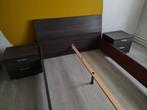 Tweepersoonsbed met 2 nachtkastjes, Huis en Inrichting, Slaapkamer | Bedden, Ophalen, Gebruikt, Overige kleuren, Overige maten