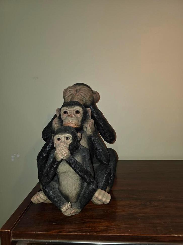 Horen Zien en Zwijgen verzameling aapjes, Verzamelen, Beelden en Beeldjes, Ophalen