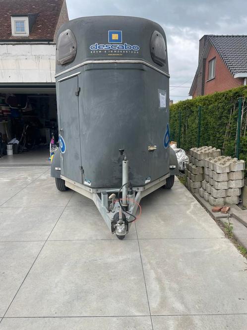 Dubbele trailer cheval liberte (2 paarden), Dieren en Toebehoren, Paarden en Pony's | Trailers en Aanhangwagens, Gebruikt, 2-paards trailer