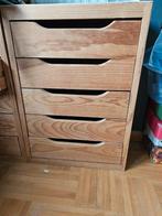 Houten kastjes 5 schuiven, Ophalen, Zo goed als nieuw