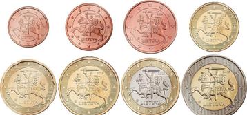 Reeksen euromunten van zelfde jaar