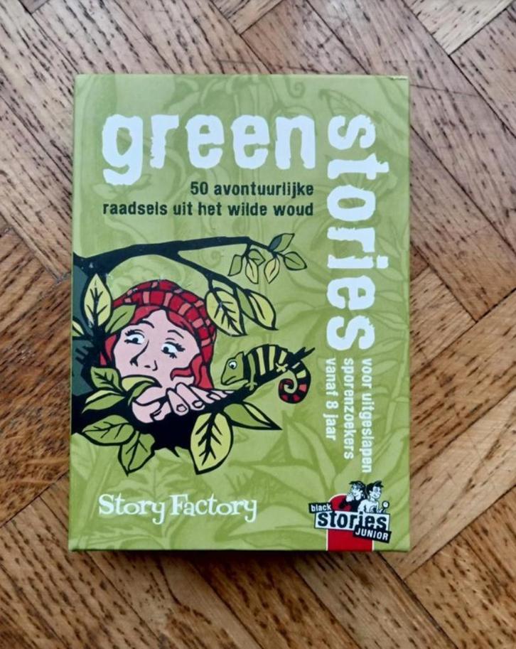 Green Stories: 50 wilde raadsels uit het wilde woud, Hobby en Vrije tijd, Gezelschapsspellen | Kaartspellen, Zo goed als nieuw