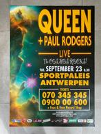 Poster Queen + Paul Rodgers in Sportpaleis Antwerpen, Comme neuf, Enlèvement ou Envoi