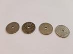 4 pièces Belgique 1938 25 centimes, Enlèvement ou Envoi