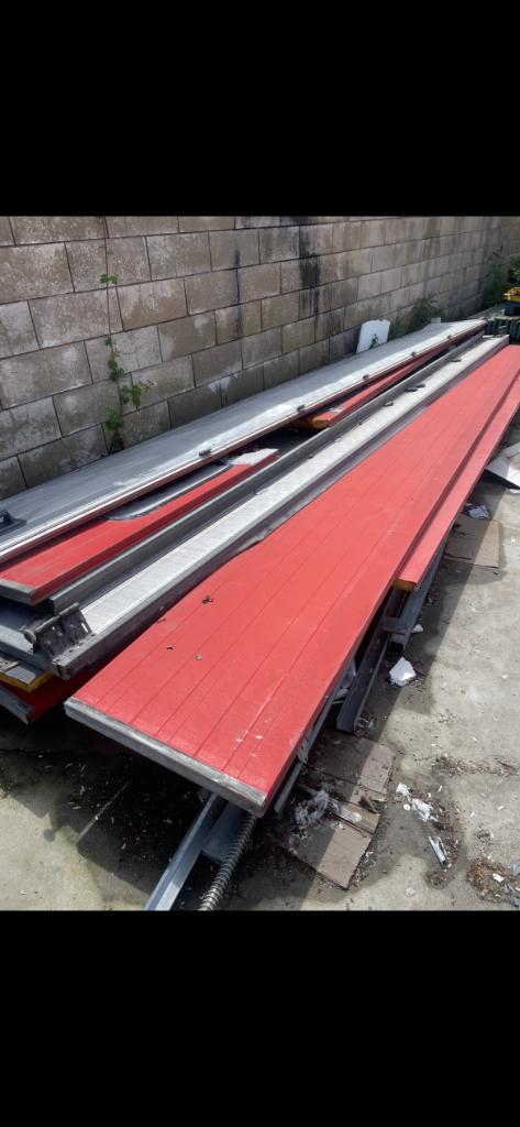 Porte de garage, Doe-het-zelf en Bouw, Raamkozijnen en Schuifdeuren, Gebruikt, Aluminium, 225 cm of meer, 225 cm of meer, Ophalen
