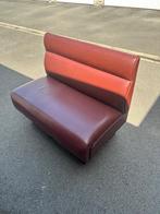 vintage bank, Ophalen, Minder dan 75 cm, Tweepersoons, Leer