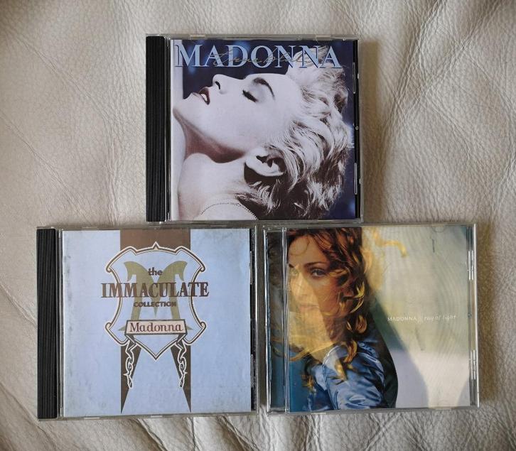 3 x Madonna-True Blue/The Immaculate Collection/Ray Of Light, Cd's en Dvd's, Cd's | Pop, Zo goed als nieuw, 1980 tot 2000, Ophalen of Verzenden