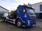 Volvo FM11 330 Euro5 26T 6x2 containersysteem en hiab 122XS, Automaat, Euro 5, Achterwielaandrijving, Blauw