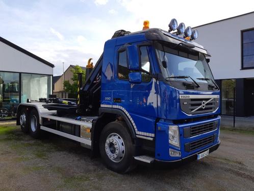 Volvo FM11 330 Euro5 26T 6x2 containersysteem en hiab 122XS, Auto's, Vrachtwagens, Bedrijf, Te koop, Volvo, Diesel, Euro 5, 2 deurs