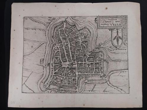 IEPER - Hypra flandria rum Ciuitatu minitissima, Antiek en Kunst, Kunst | Etsen en Gravures, Ophalen of Verzenden