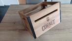 Houten bierkrat met tussenverdeling in karton., Ophalen, Zo goed als nieuw