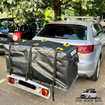 Trekhaak/platform + kofferbak 380 liter te koop beschikbaar voor biedingen