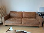 Zetel - cognac kleur - 3-zit + 1-zit + ottoman, Huis en Inrichting, Zetels | Zetels, Ophalen, Gebruikt, 75 tot 100 cm, Rechte bank
