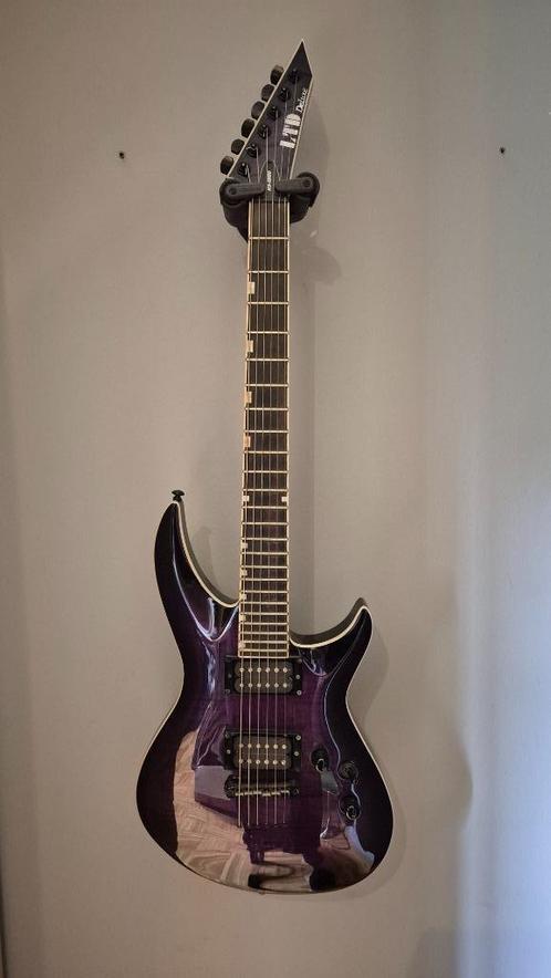 ESP LTD Deluxe H3-1000 FM See Thru Purple Sunburst, Muziek en Instrumenten, Snaarinstrumenten | Gitaren | Elektrisch, Gebruikt