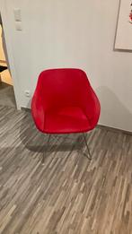 Stoel/zetel, Huis en Inrichting, Ophalen, Gebruikt, Stof, Rood