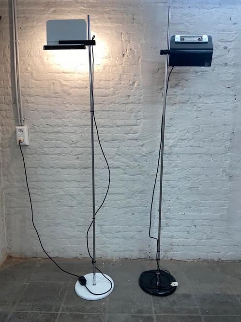 Vintage Arteluce 1105/D lampen door Bruno Gecchelin, Huis en Inrichting, Lampen | Vloerlampen, Gebruikt, Metaal, Ophalen