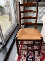 6 eiken stoelen met biezen en kussentje, Ophalen