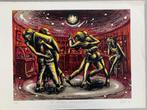 Frank Maieu - zeefdruk - Les Entraineuses, Antiek en Kunst, Verzenden