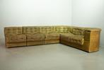 SALE! Vintage Desing De Sede Olijfgroen Leer Lounge Sofa 70s, Huis en Inrichting, Zetels | Zetels, 250 tot 300 cm, Gebruikt, Hoekbank