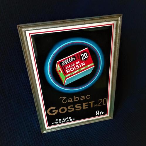 Reclamebord Tabac GOSSET No.20 9Fr Glacoide Rob Otten 1955, Verzamelen, Merken en Reclamevoorwerpen, Gebruikt, Reclamebord, Verzenden
