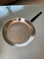 Inox Bakpan 28cm, Ophalen, Gebruikt, Inox, Koekenpan of Braadpan