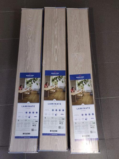 NIEUW!! Laminaat Quickstep - Classic - Frosty beige oak, Bricolage & Construction, Planches & Dalles, Neuf, Aggloméré, Bois, 150 cm ou plus