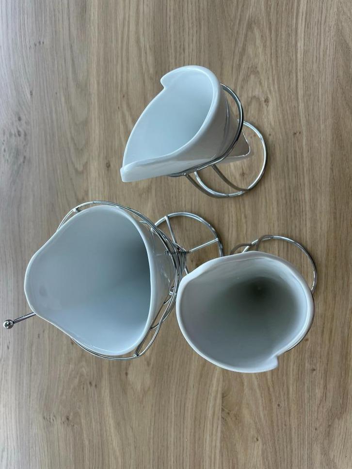 set van 3 frietzakken - puntzakjes om frietjes in te doen, Huis en Inrichting, Keuken | Servies, Zo goed als nieuw, Kom(men), Ophalen of Verzenden