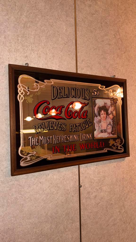 Publicité Coca-Cola Mirror, Antiquités & Art, Antiquités | Miroirs, Rectangulaire, Enlèvement