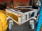 Flightcase versterkerrack 4HE 46cm, Muziek en Instrumenten, Behuizingen en Koffers, Ophalen, Zo goed als nieuw, Flightcase