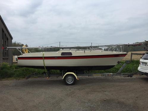 zeilboot, Watersport en Boten, Kajuitzeilboten en Zeiljachten, Gebruikt, Tourjacht of Cruiser, Polyester, 6 tot 9 meter, Benzine