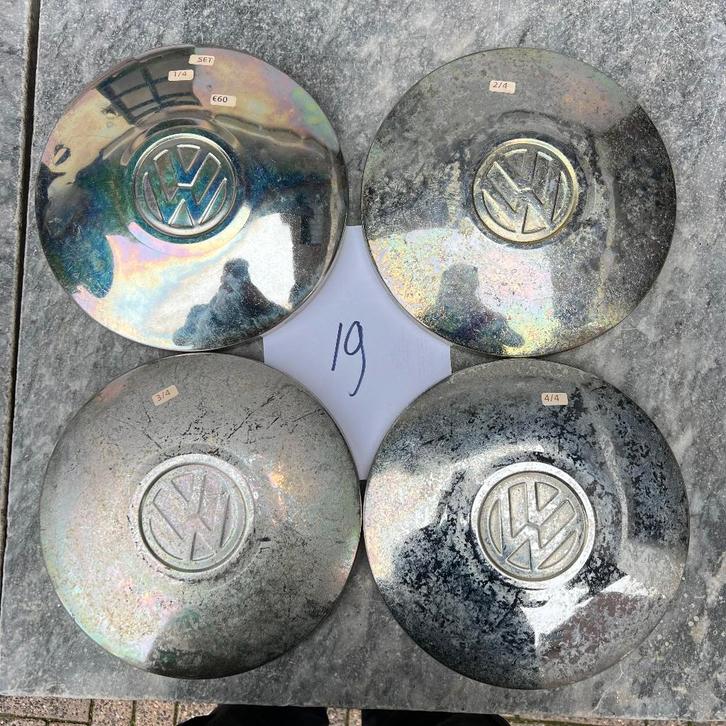 Kit couvre-roues VW 4x 130 KG Beetle T14 68 - chromé, Autos : Divers, Accessoires de voiture, Utilisé, Enlèvement ou Envoi