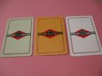 3 oude losse speelkaarten Wood - Milne (61), Comme neuf, Carte(s) à jouer, Enlèvement ou Envoi