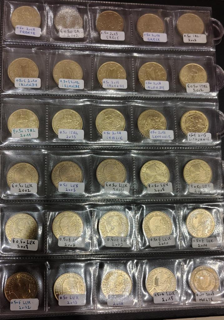 30 pièces  50 cents grece irl italie lux malte, Postzegels en Munten, Munten | Europa | Euromunten, Frankrijk, Ophalen of Verzenden