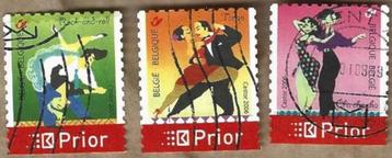 3 Postzegels België 2006 De dans (II) beschikbaar voor biedingen