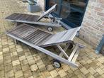 Tuinzetels topkwaliteit, Ophalen, Hardhout, Zo goed als nieuw, Loungeset