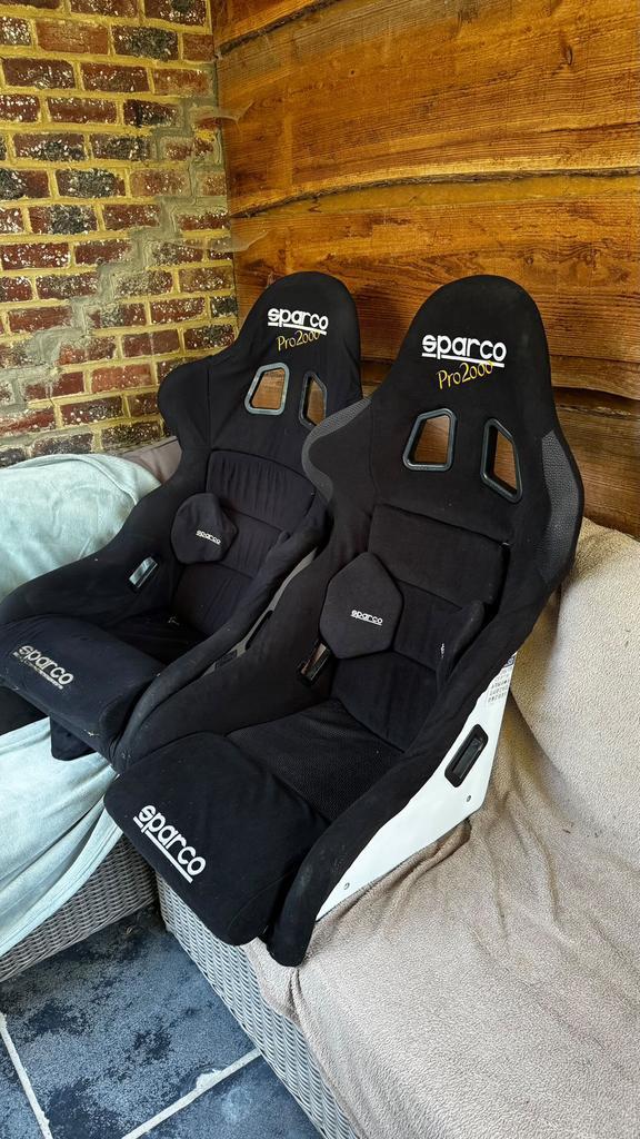 Sparco s2000 kuipstoelen, Auto diversen, Autosport-onderdelen, Zo goed als nieuw, Ophalen