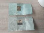 Vieux documents 2 cartes identitées ans 1919 21 Saint Léger, Utilisé, Enlèvement ou Envoi