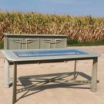 Vintage eettafel Giorgetti Italiaans design, Huis en Inrichting, Tafels | Eettafels, Ophalen, Glas, Galaxy italy design, Zo goed als nieuw