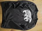 Zwart en wit Sol sweatshirt met beer en wolf motief, smettel, Maat 38/40 (M), Sol´s, Zwart, Ophalen of Verzenden