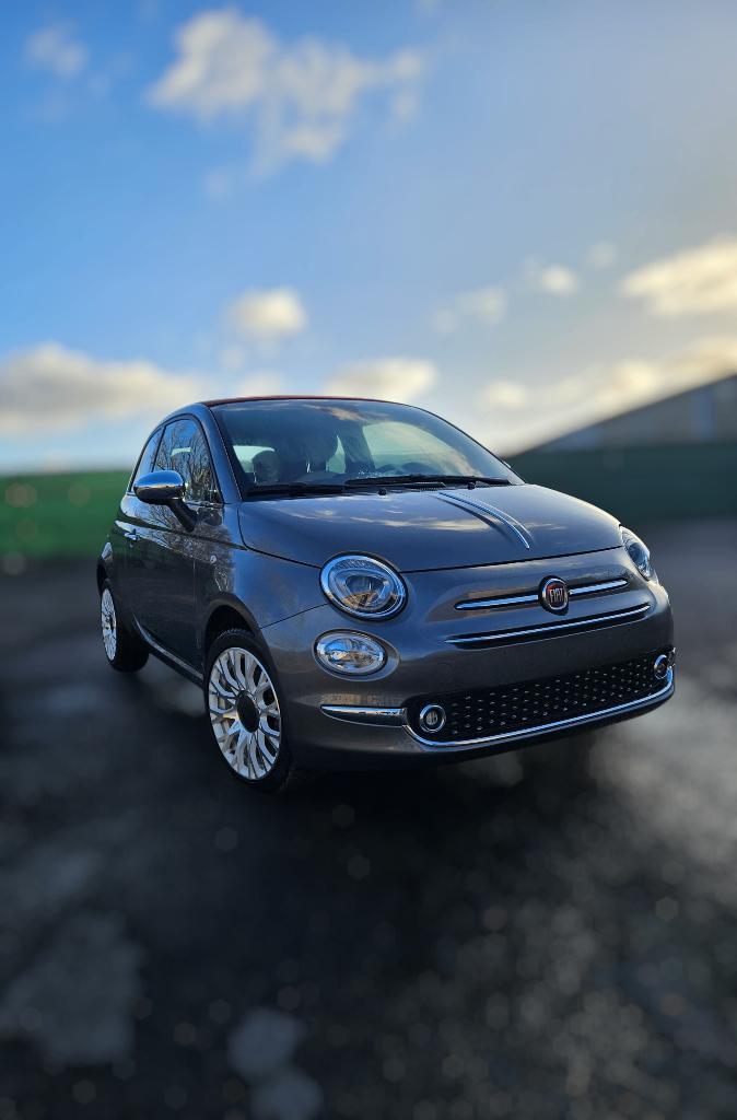 Fiat 500 cabrio hybrid/benzine 2020, Autos, Fiat, Particulier, Essence, Euro 6, Cabriolet, 2 portes, Boîte manuelle, Argent ou Gris