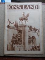 ONS LAND OOSTENDE LEOPOLD II KORTRIJK GILLEN AALST, Boeken, Gelezen, Ophalen of Verzenden, 20e eeuw of later, Europa